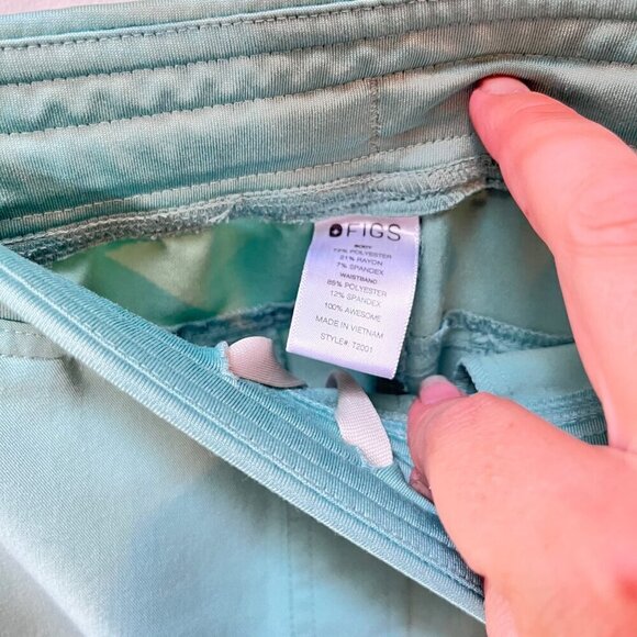 Figs Technical‎ Collection Teal Scrub Bottom Pants- Size M - Picture 3 of 5